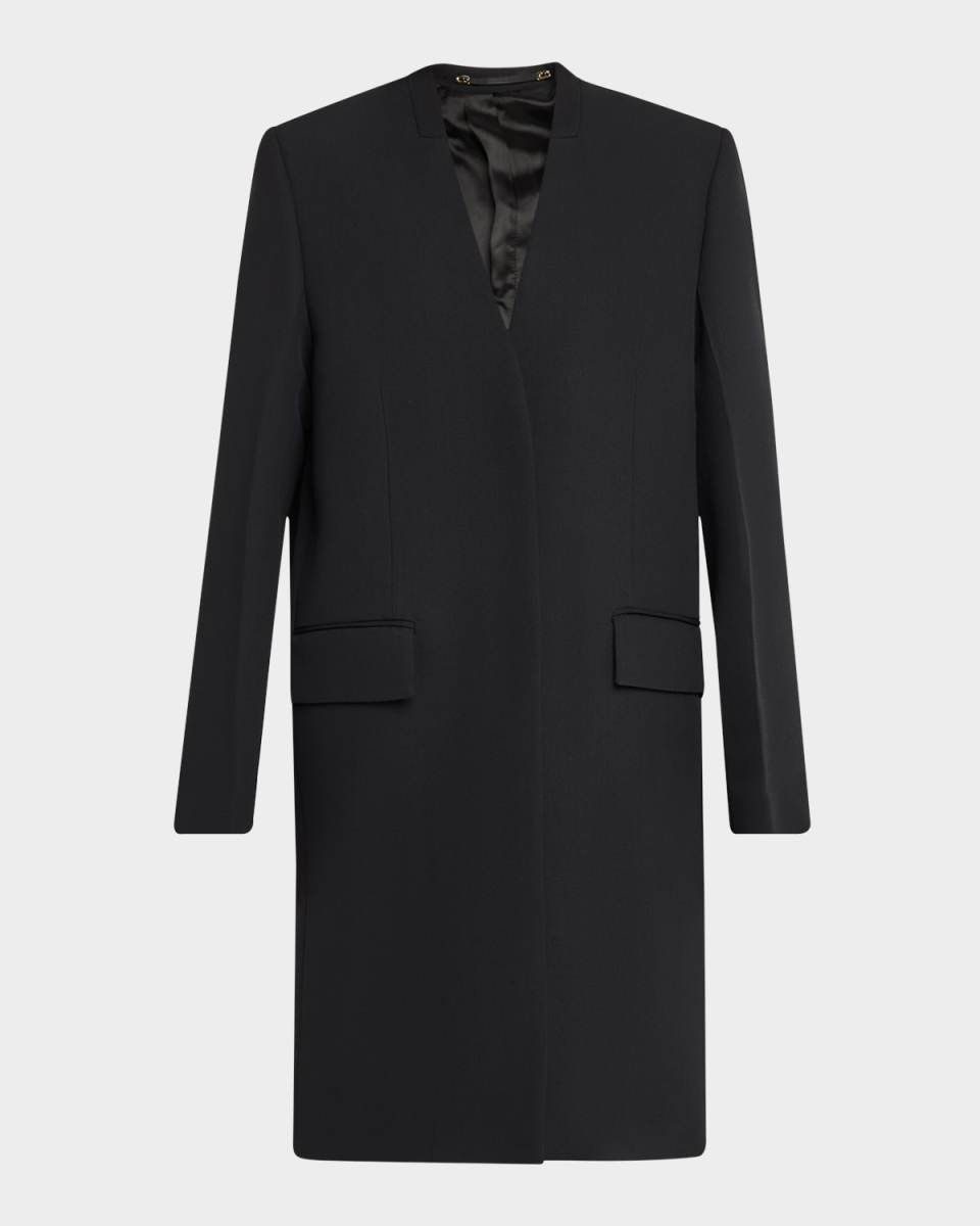 Deep Pleat Oversized Coat